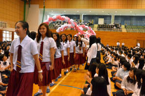 レイテ国立高校（フィリピン）の生徒が本校を訪問