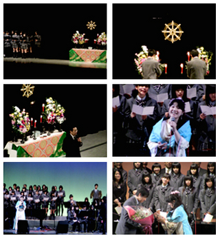 新高校「岐阜聖徳学園高等学校」の新しい校歌が披露されました。