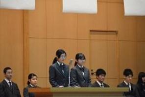 生徒会役員選挙立会演説会