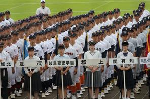 選手宣誓！（全国高等学校野球選手権岐阜大会）