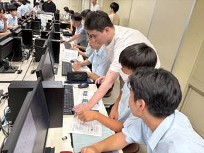 【高大連携】岐聖大にて３年商業科プログラミング実習