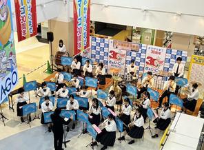 🎵【吹奏楽部】商業施設「マーゴ」30周年記念 吹奏楽部演奏会を開催